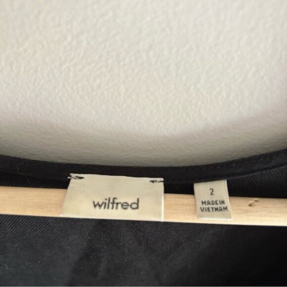 Aritzia Wilfred Ecoulement Open Tie Back Linen Jumpsuit Black sz 2 - Picture 10 of 10